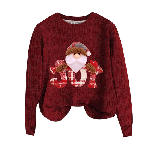 Womens Autumn Tops With Christmas Elements