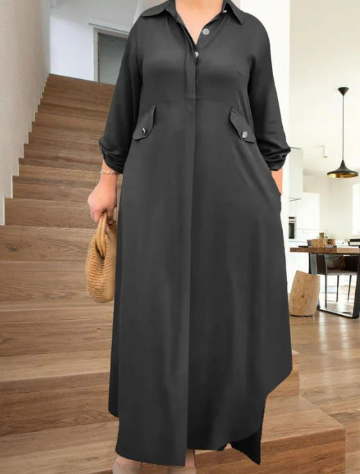 Loose-fitting Solid-color Two-piece Set