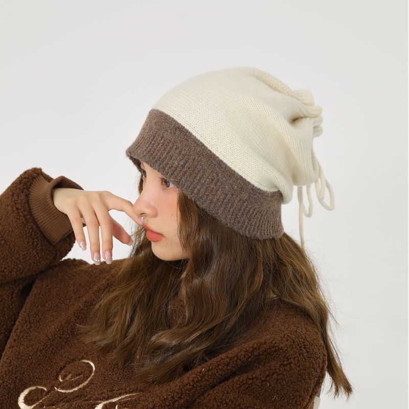Collar Dual-use Wool Knitted Pile Hat