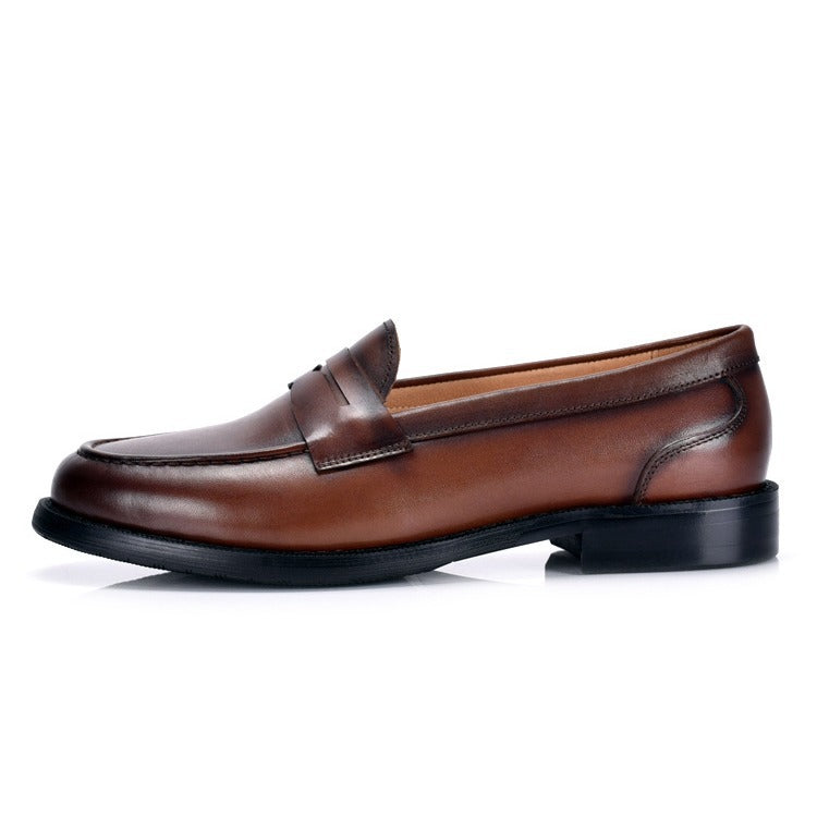 Mens British-style Vintage Slip-on Low-cut Loafers