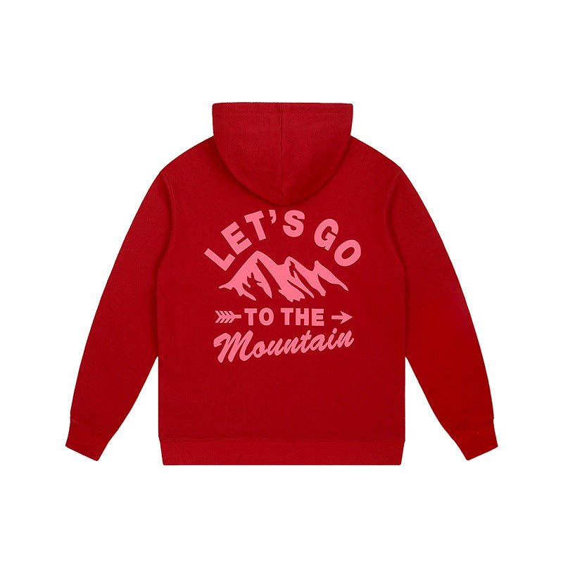 RFS Thickened Foam Printed Hoodie Loose