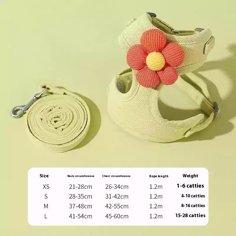 Cat Pulling Rope Anti Breaking Loose Special For Going Out Cat Rope Vest Style