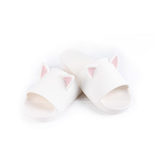 Cat Ear Slippers Non-slip Indoor Ins Household Sandals Cat Cute Shower Slippers