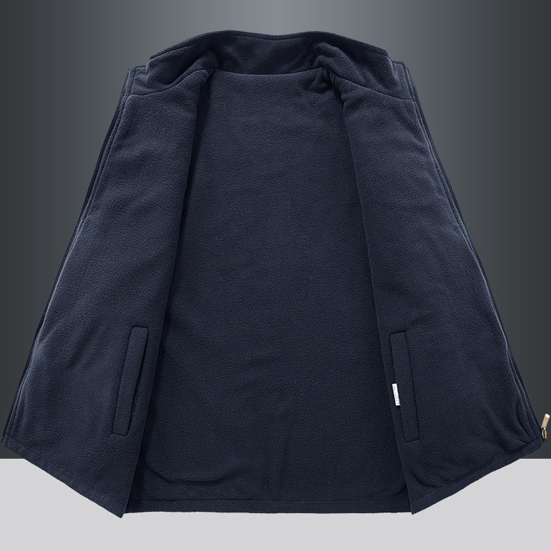 Double-sided Vest Men's Sports Fleece Vest