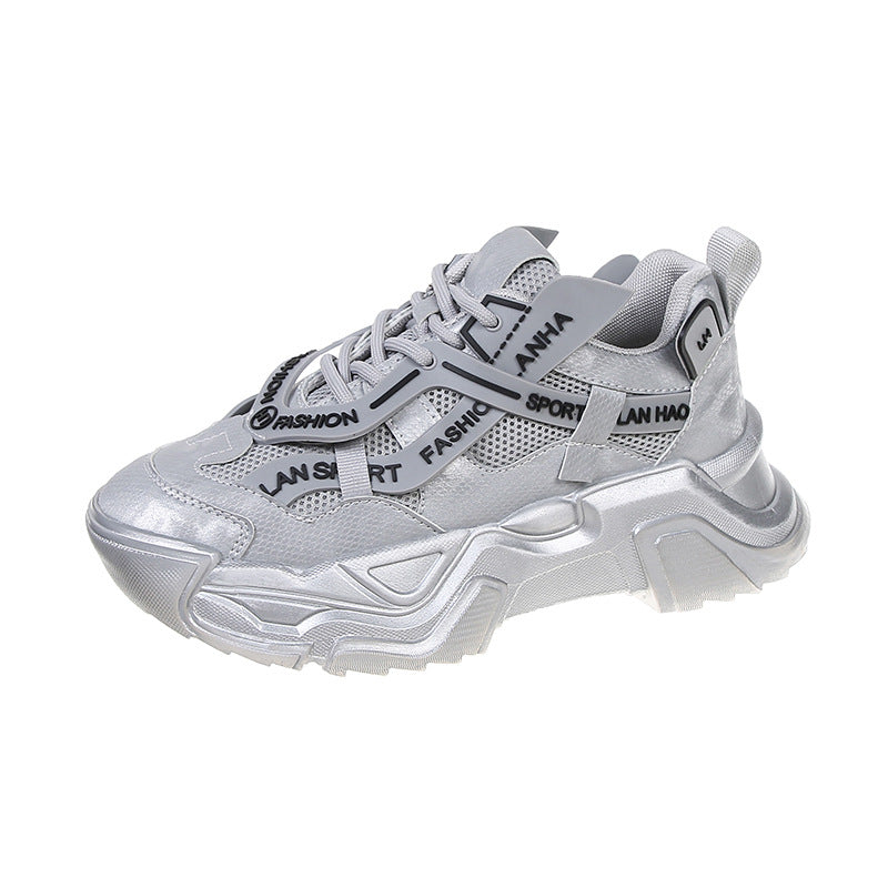 Net Red Women's Shoes Thick-soled Breathable Sneakers