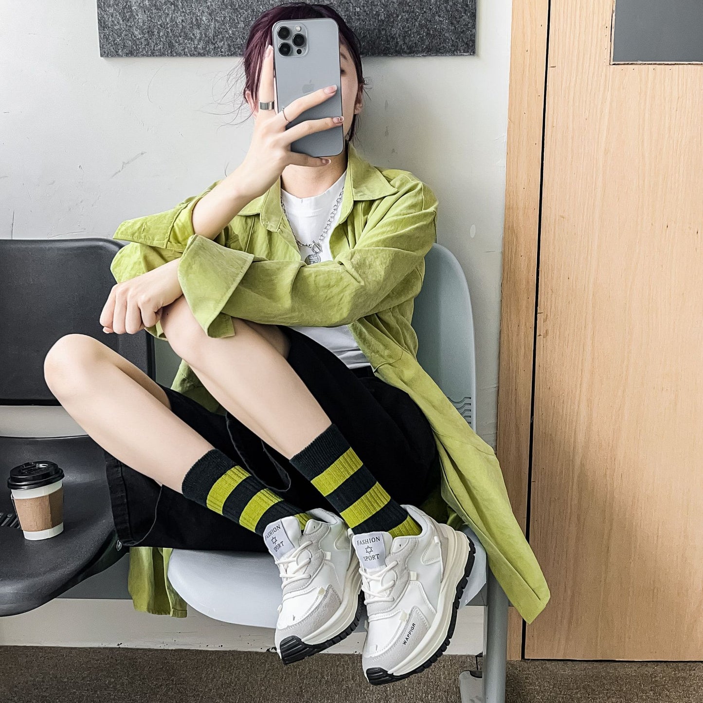 Women's Socks Autumn And Winter Double Needle Fashion Casual
