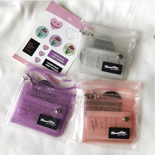 New Certificate Bag Transparent PVC Folding Halter Wallet