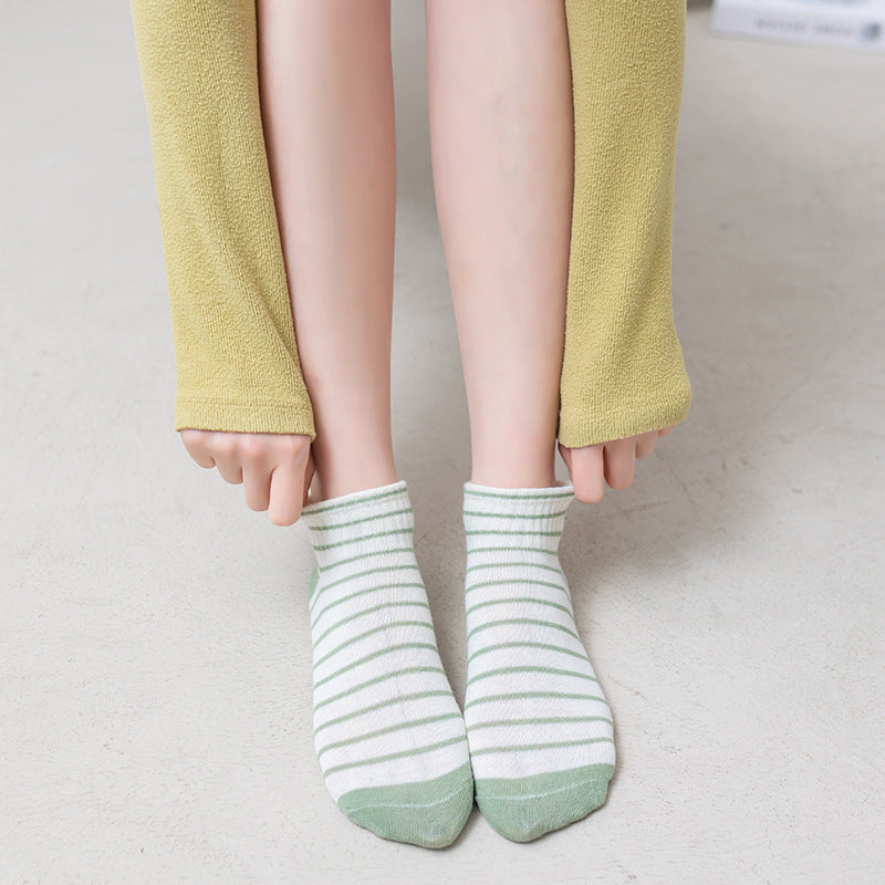 Women's Fashion Simple Avocado Short Tube Socks