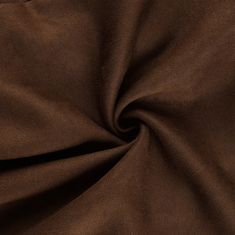 Women's Plush Stitching Cardigan Long-sleeved Jacket