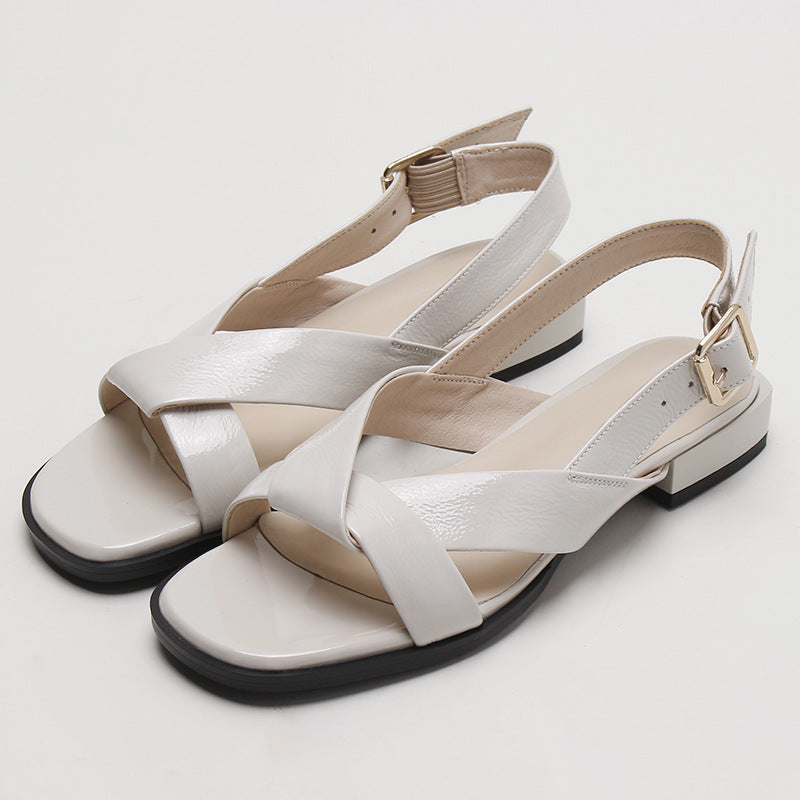 Roman Literature And Art, Low-heeled Flat-bottomed College Students, Simple Temperament