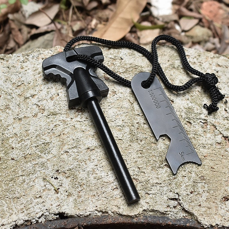 Udendørs sommerfugleformet Point Firestone med Doctor Blade flaskeåbner overlevelsesværktøj