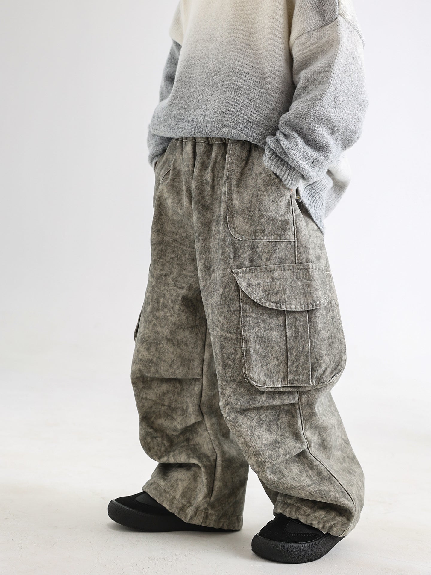 Autumn And Winter New Fleece Work Pants Casual