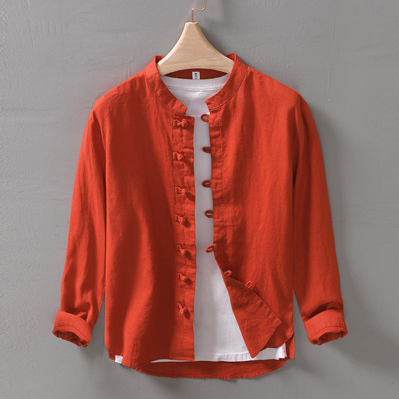 Men's Fashion Retro Style Button Shirt