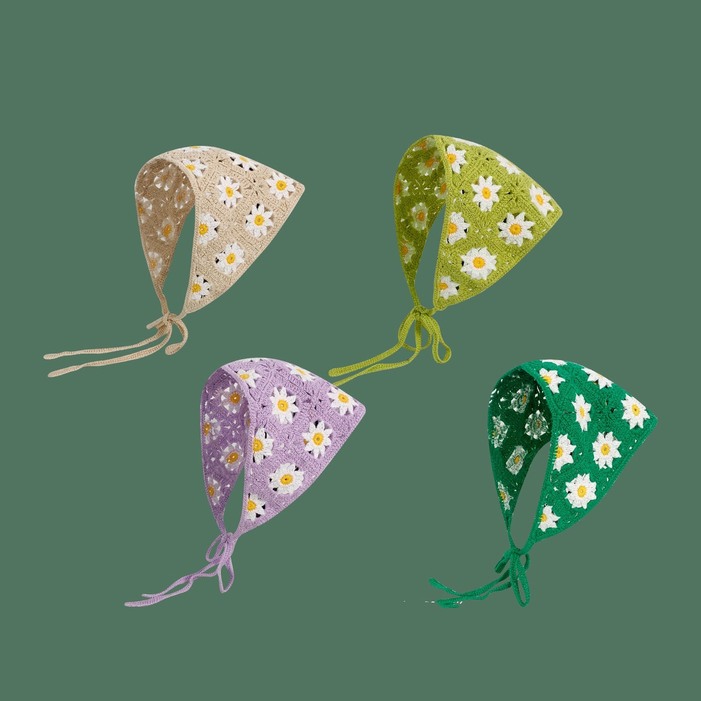 Little Daisy Flower Thread Cut Out Travel Art Headband