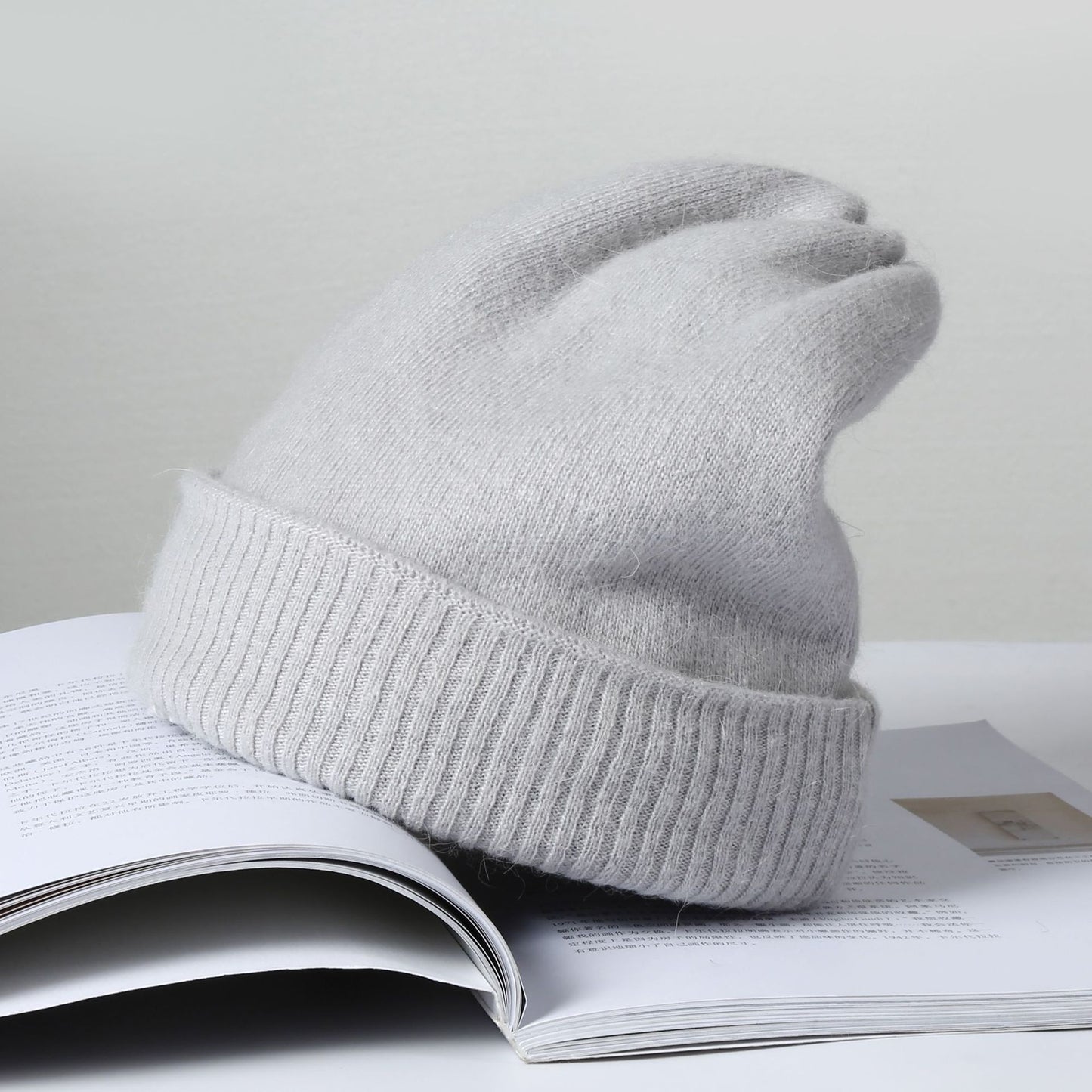 Winter Cashmere Wool Hat Warm Knit