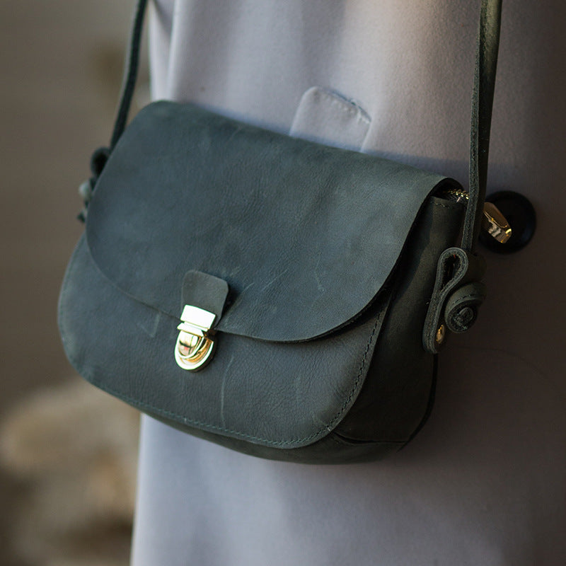 Women's Plug Lock Small Single Shoulder Cross-body Phone Bag