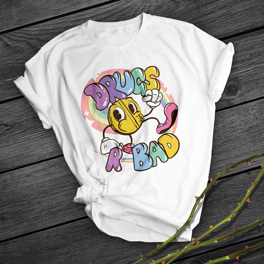 Simple And Creative Printing Short Sleeve