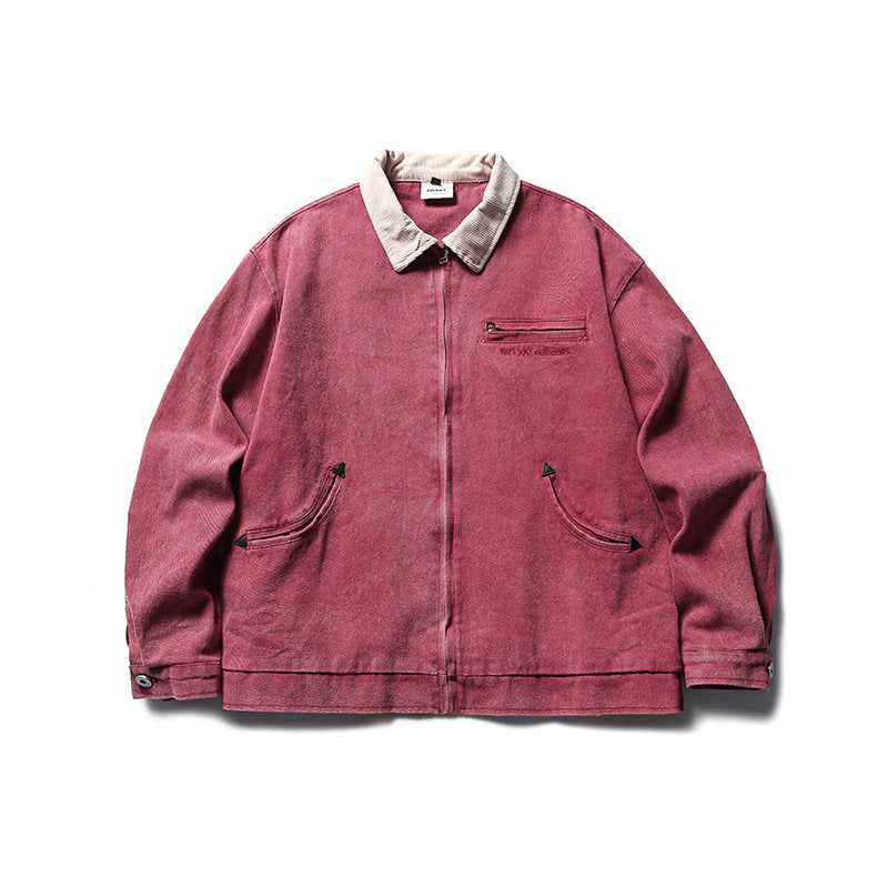Retro Fashion And Personalized Lapel Men's Jacket