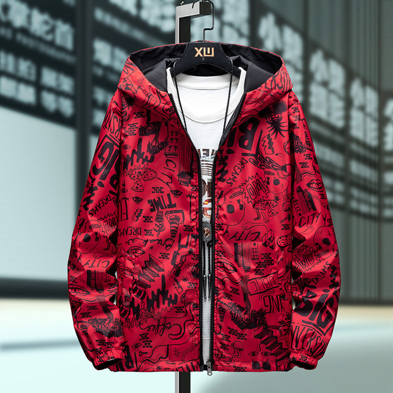 Men's Fashion Casual Loose Reversible Jacket