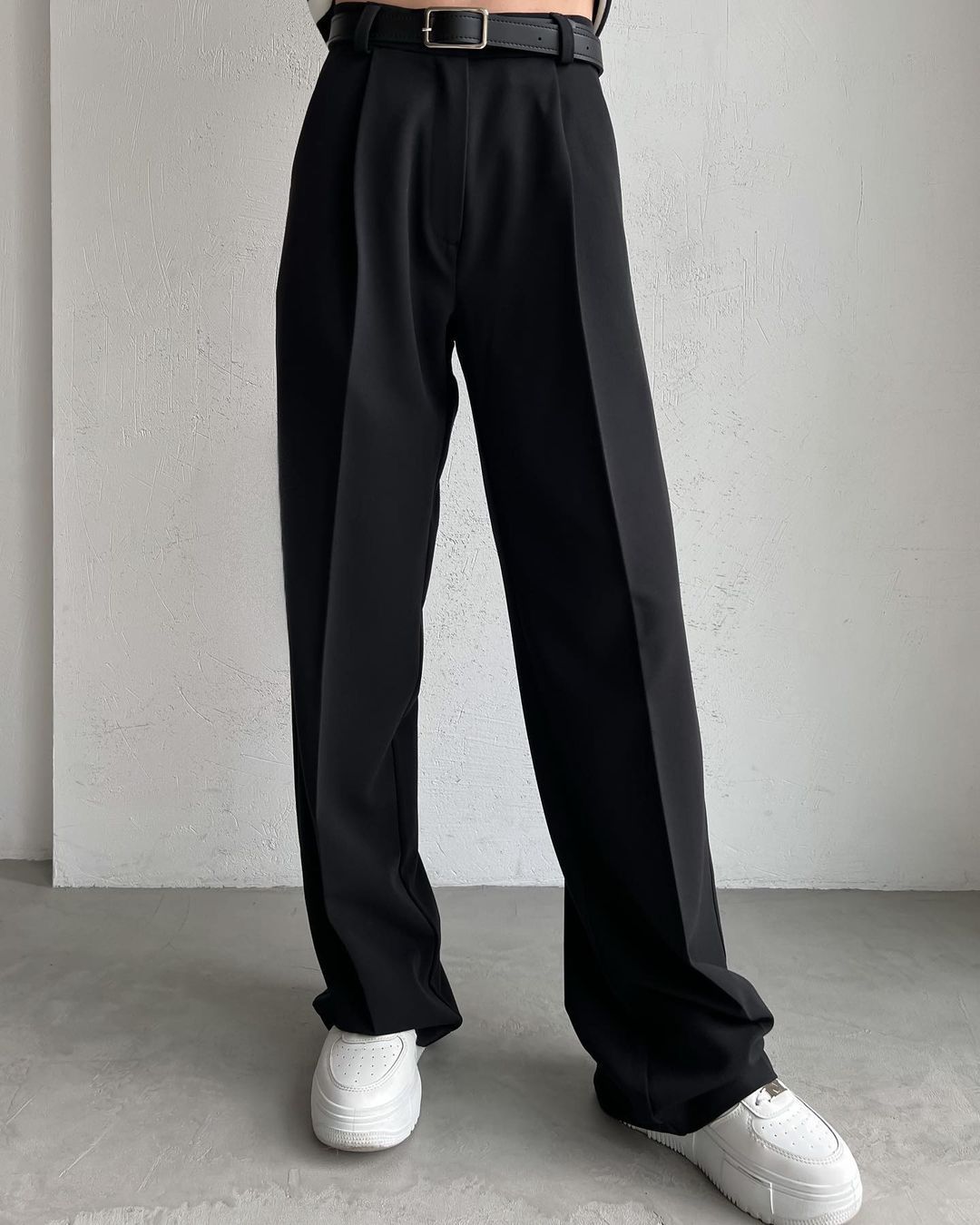 Temperament Commute Loose Straight Trousers