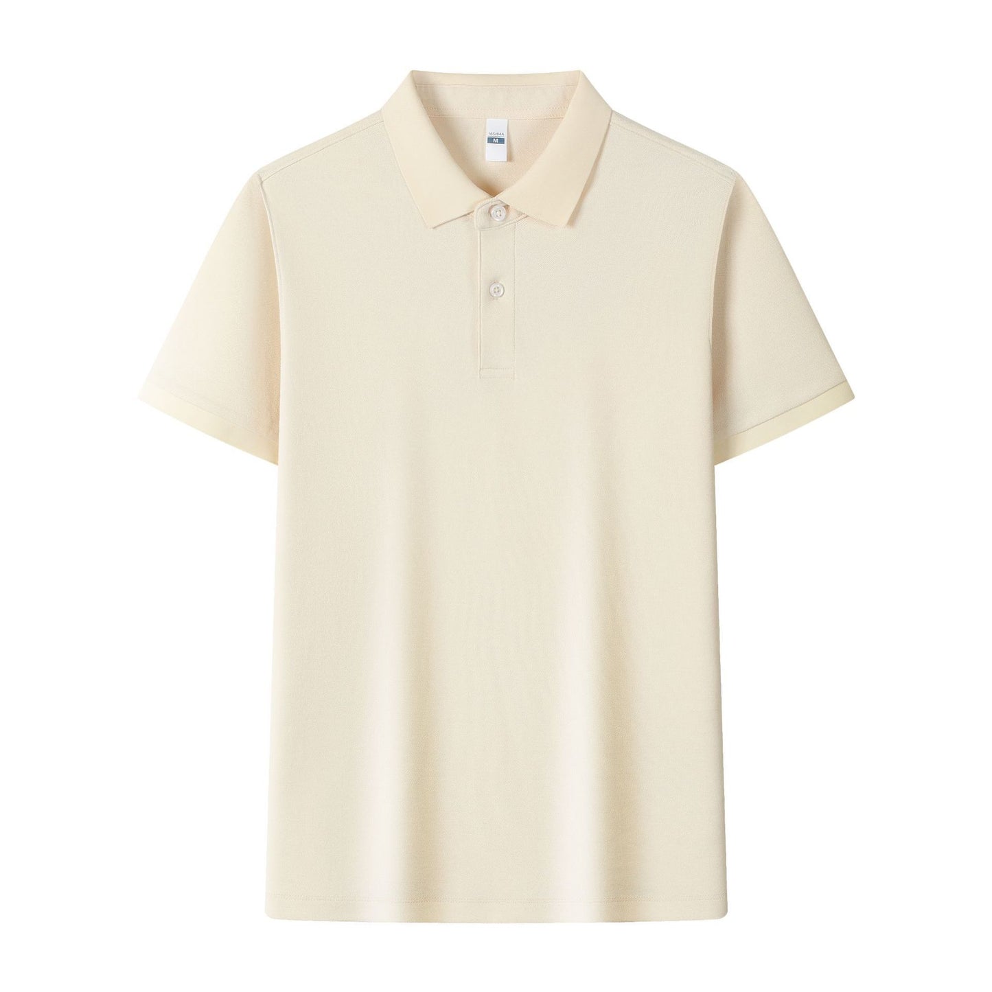 Silk Polo Shirt Work Clothes Lapel