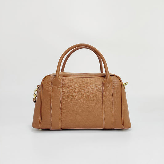 New Top Layer Hand-carrying Cowhide Boston Large Capacity Advanced