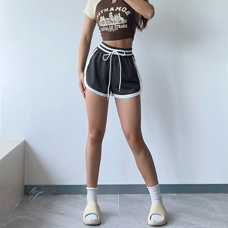 High Waist Loose Fitness Shorts