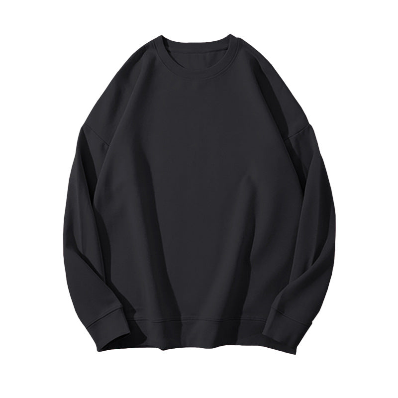 Dame Sweater i Ensfarvet med Pelsdetaljer