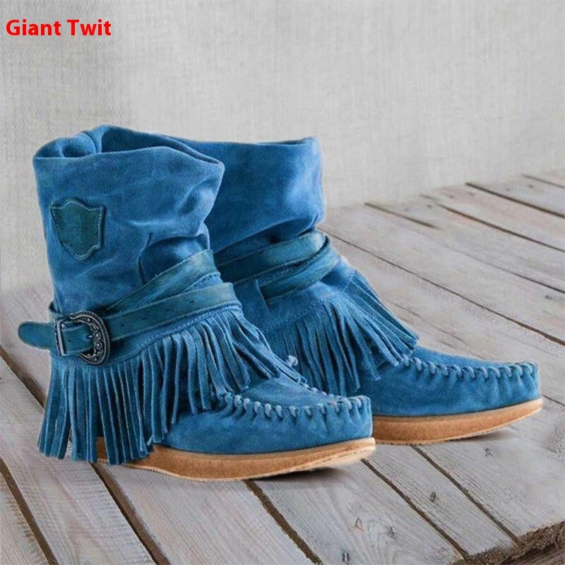 Flat Sleeve Plus Size Sewing Bag National Style Cotton Boots Women's Leather Boots