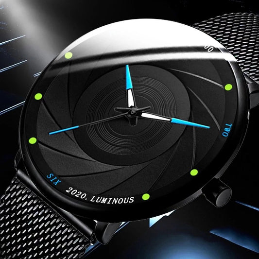 Fashion Luminous Men's Mesh Strap Watch