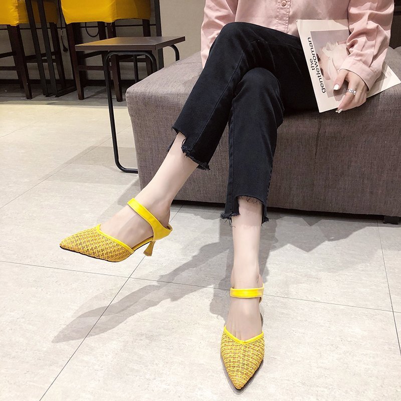 Large Size Sandals Fashionable Temperament Stiletto Pointed Toe