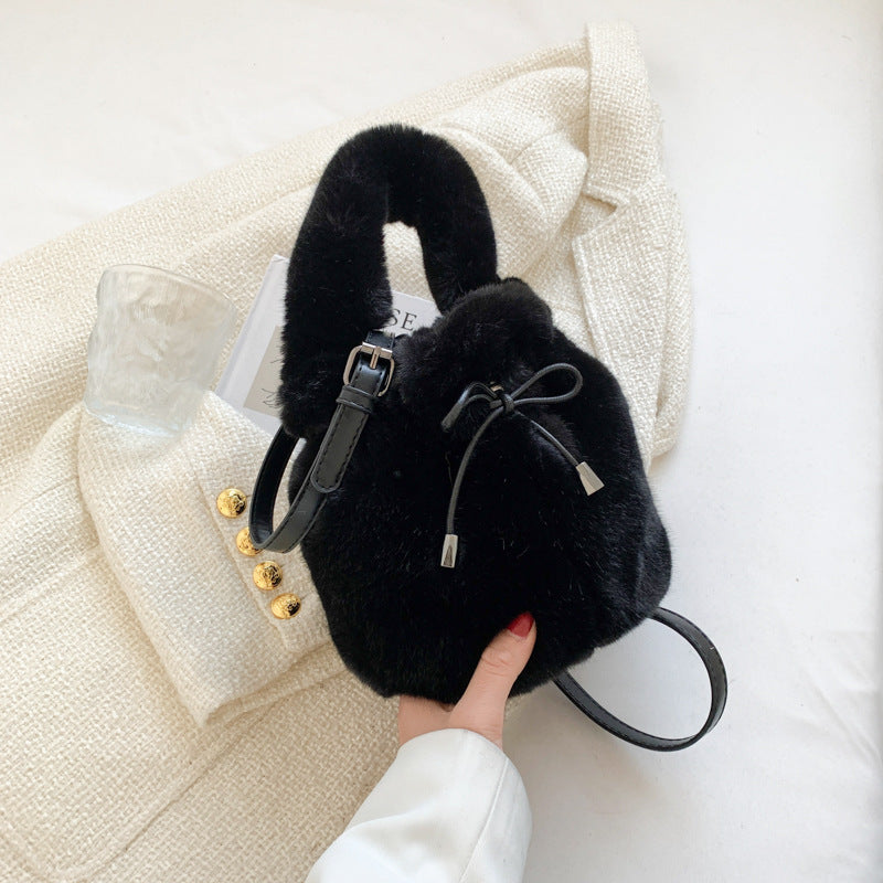 Mink Fashion Celebrity Cute Mini Ins Wrist Lantern Bag