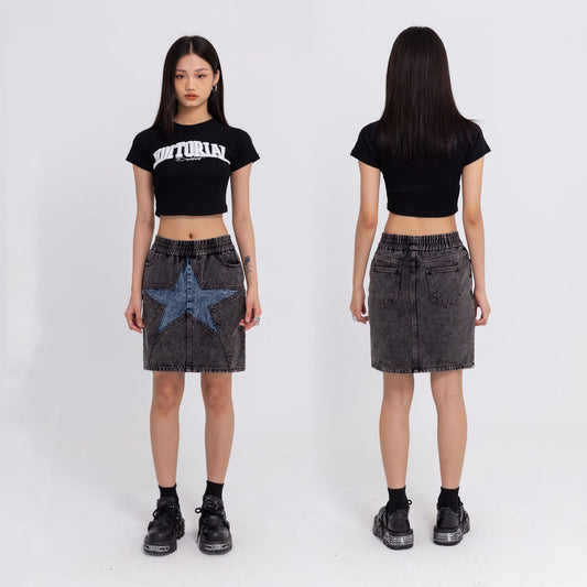 Tidy Retro Cotton Washing Skirt Girl