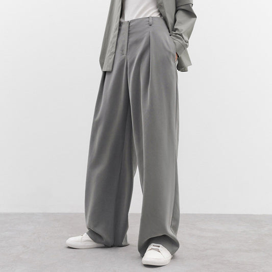 High Waist Drape Wide-leg Pants Women's Casual Loose