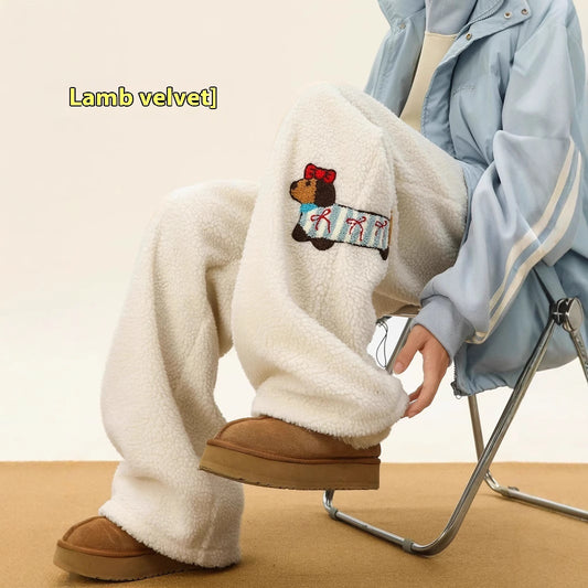 Sausage Dog Cotton Pants Men And Women Winter Thicken Thermal
