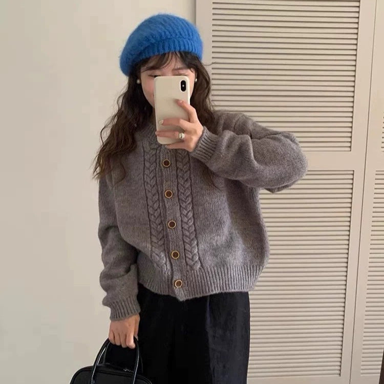 Loose Outer Wear Niche Knitted Cardigan Top