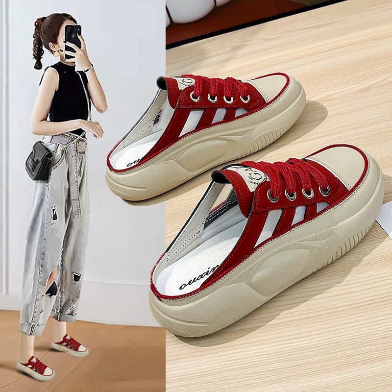 Casual Slip-on Lazy Half Slippers Women