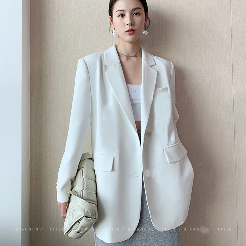 Women's Solid Color Casual Korean Loose Jacket