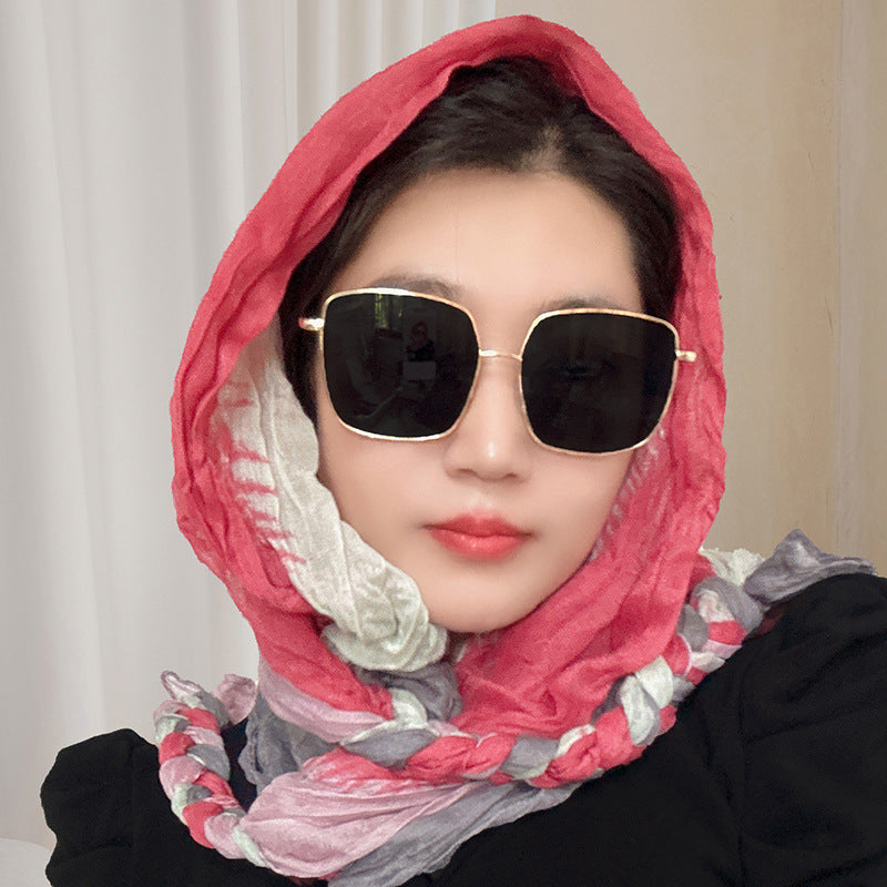 Hand-woven Hair Braid Scarf Girls Fashion Thin Scarf