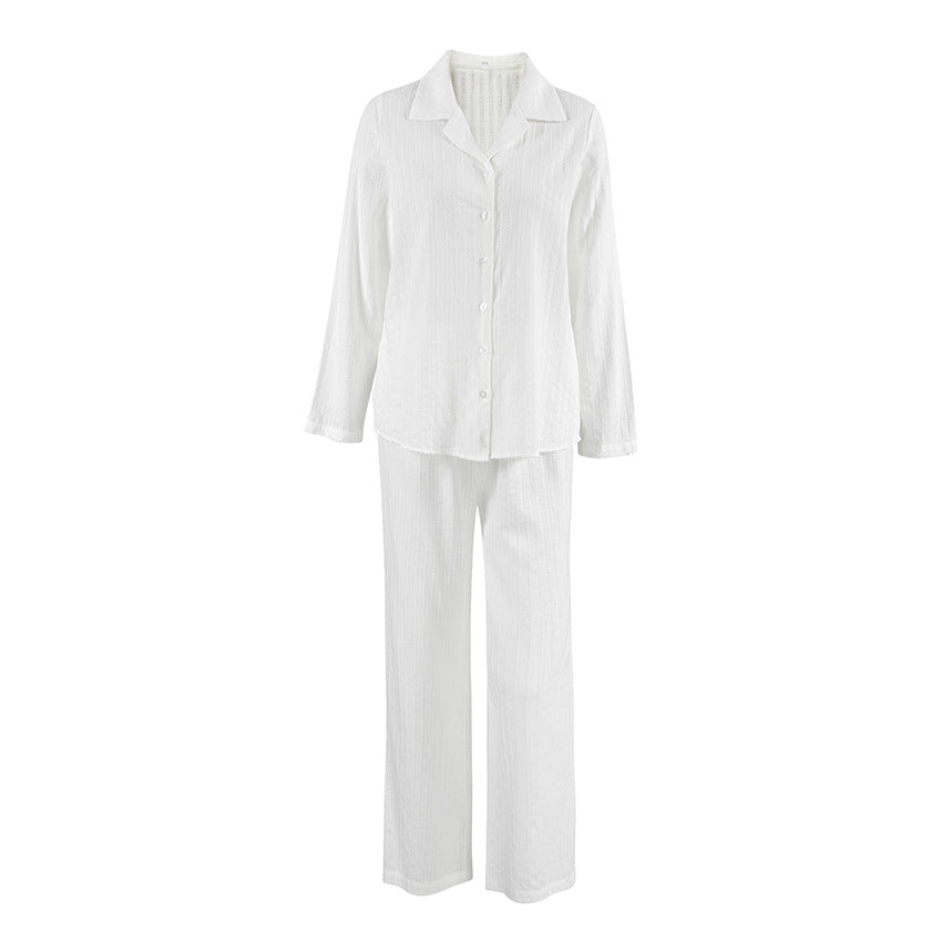 Womens Cotton Silk Loungewear With Long Sleeves And Long Pants Suitable For Both Home And Outdoor Wear