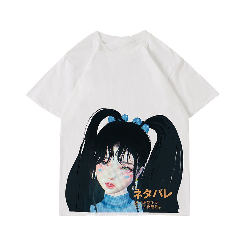 Hip Hop Girls Summer Loose Casual Short Sleeve T-Shirt