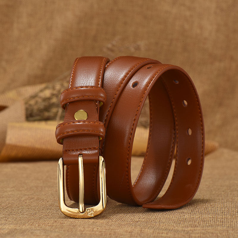 Retro Women's Fashion Double Ring Buckle Waist Seal