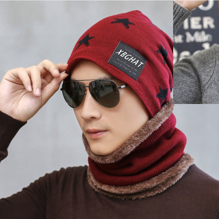 Five Pointed Star Woolen Hat Autumn And Winter Warm Knitted Parent Child Hat