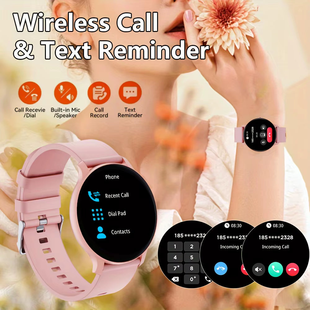 KESHUYOU Women Smart Watch Bluetooth Talk Full Screen Touch IP68 Waterproof Watch Men Heart Rate Health Monitoring Smart Watch