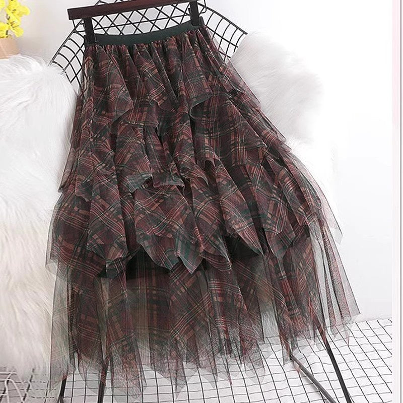 line Tutu Cake Fairy Tulle Skirt