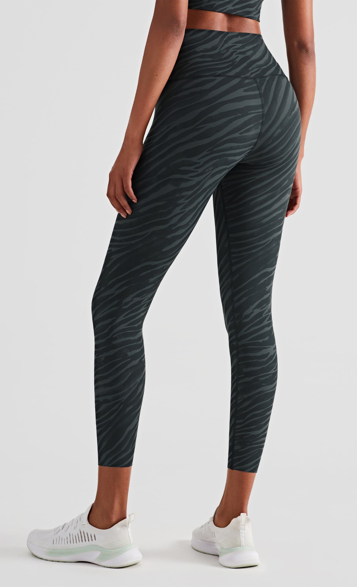 Ink Print Slimming High Waist Peach Hip Lift Fitness Tights