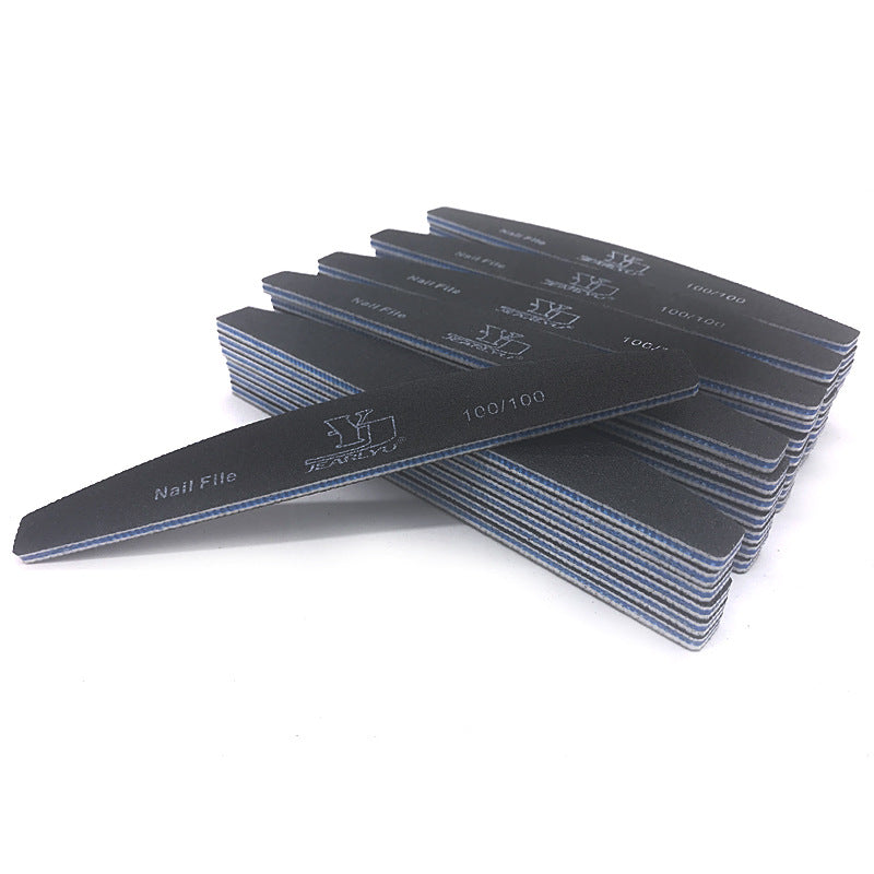 High Quality Double-sided Half-month Nail File Strip Manicure Implement