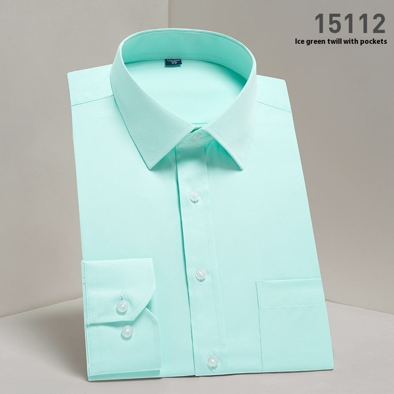 Ironing Free Long Sleeves Men's Shirt Business Work Clothes
