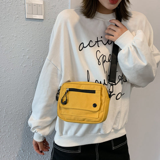 Versatile Student Canvas Messenger Bag Ladies