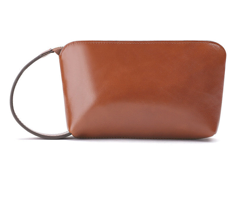 Mobile Phone Bag New Solid Color Leather Small Handbag Ladies Change Storage Clutch